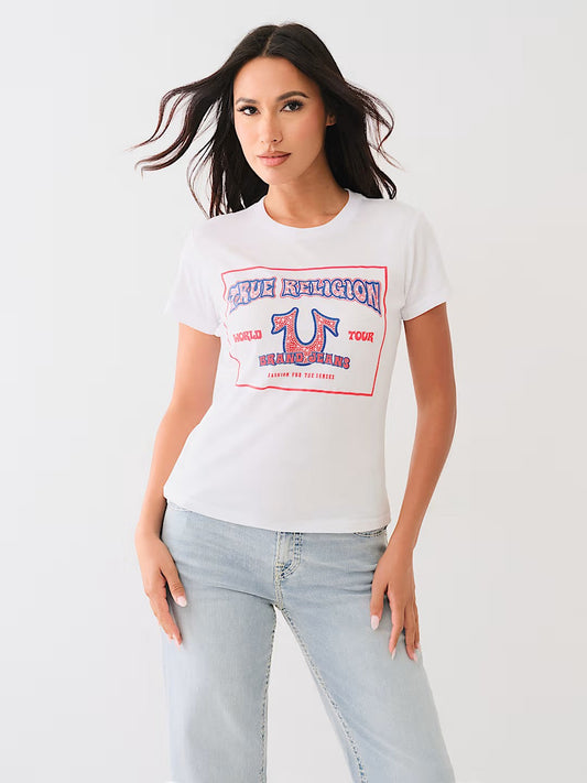 CRYSTAL RETRO HS SS CREW TEE - TRUE RELIGION MEXICO