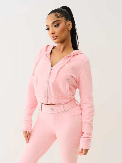 RAW EDGE BIG T SHRUNKEN HOODIE