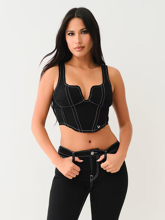 NOTCH CORSET LUREX BIG T