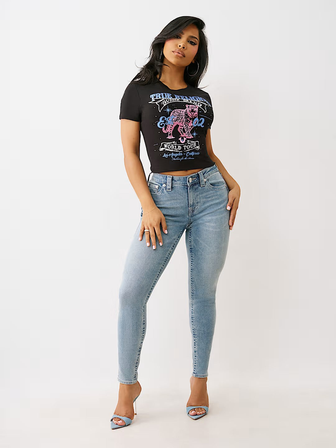 CRYSTAL LEOPARD BABY TEE