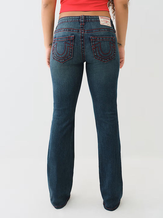 BECCA MID RISE BOOTCUT BIG T