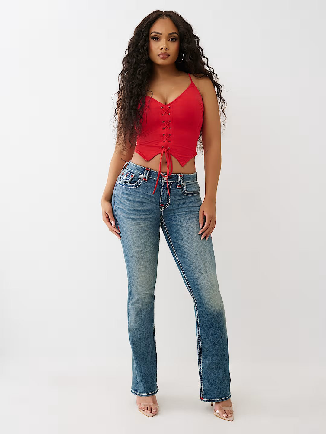 BECCA MR BOOTCUT FLAP SUP T