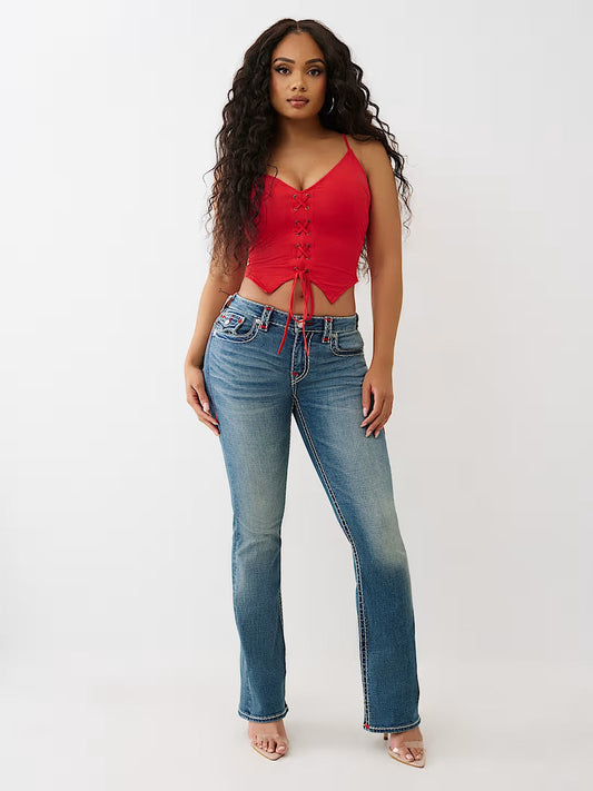 BECCA MR BOOTCUT FLAP SUP T