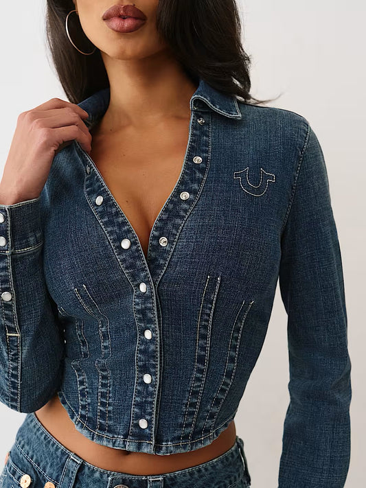 DENIM FITTED SHIRT