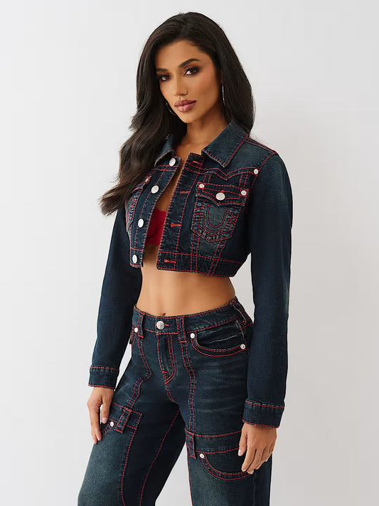 CROP MINI JACKET BIG T