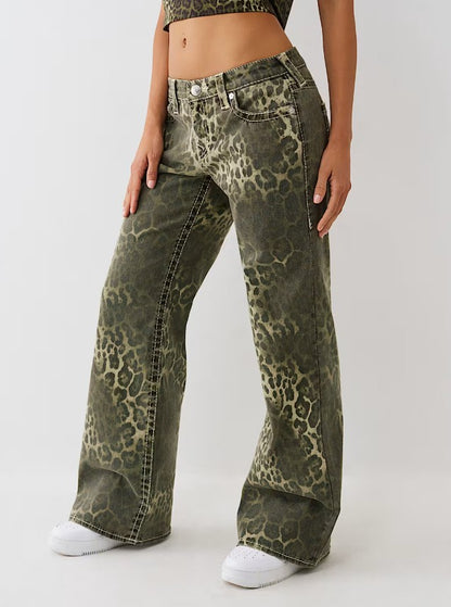 CAMO BOBBI LOW RISE BAGGY BIGT