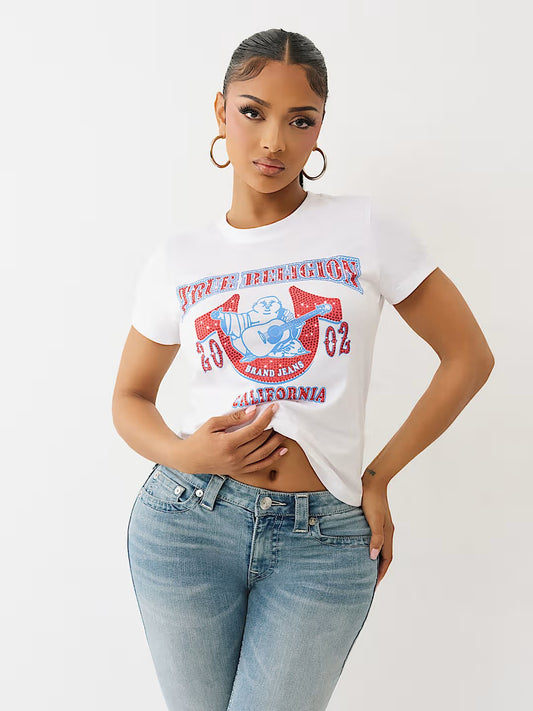 BUDDHA CRYSTAL CREW TEE