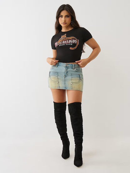 CRYSTAL LEOPARD BABY TEE