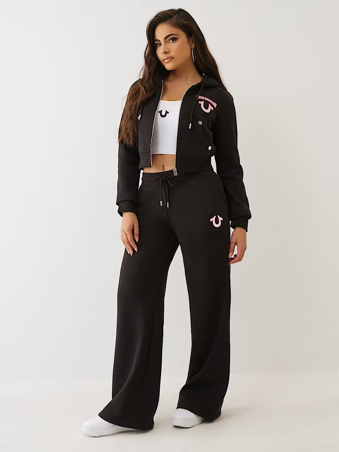 EMBROIDERED CINCHED SWEATPANTS