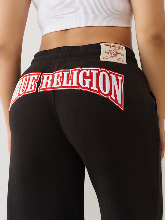 EMBROIDERED CINCHED SWEATPANTS