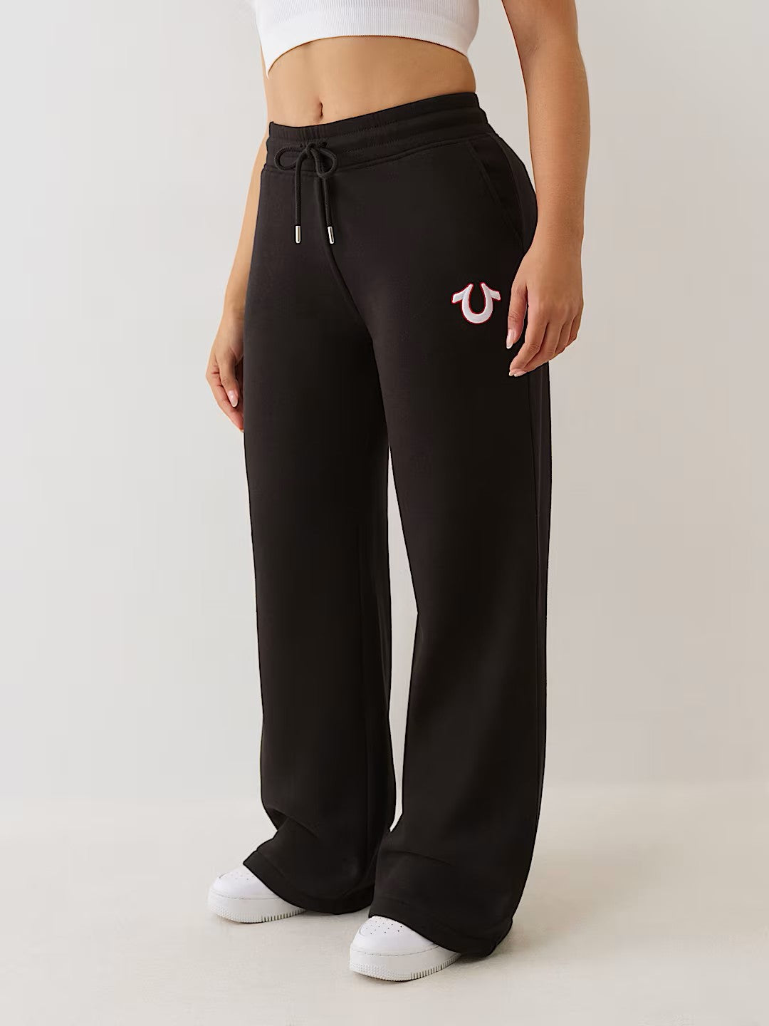 EMBROIDERED CINCHED SWEATPANTS