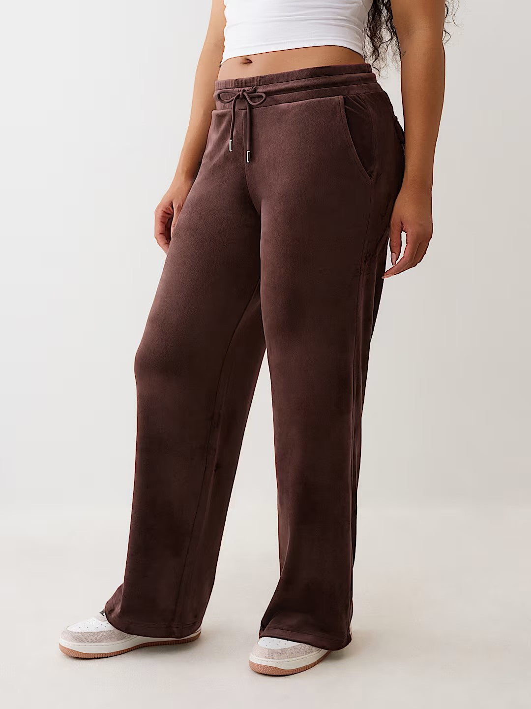 CRYSTL VELOUR STRAIGHT LEG PNT