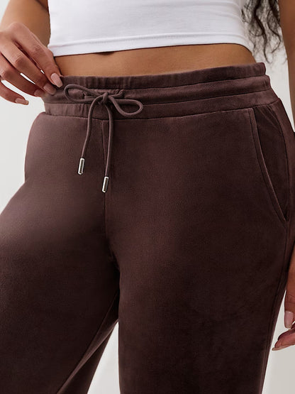 CRYSTL VELOUR STRAIGHT LEG PNT