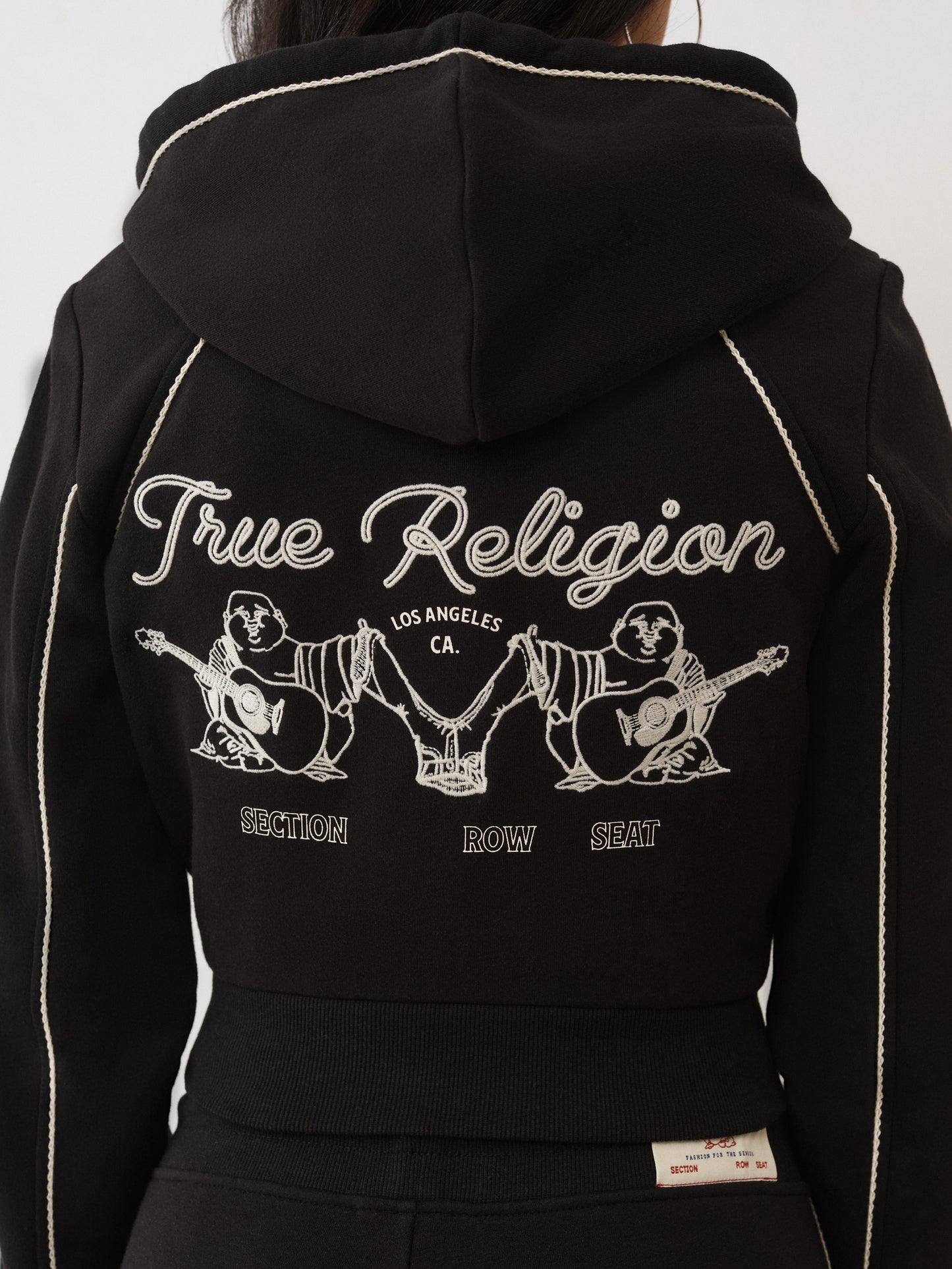 ROPE STITCH SHRUNKEN HOODIE