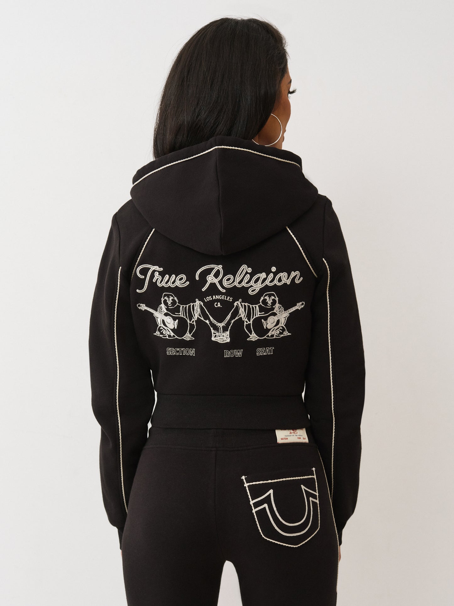 ROPE STITCH SHRUNKEN HOODIE