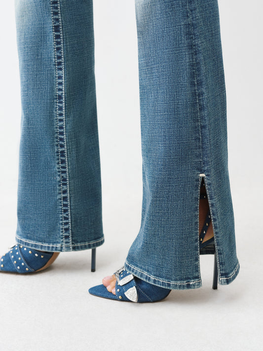 SIDE SLIT BECCA BOOTCUT FLAP