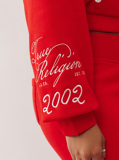 CRYSTAL PATCHED ZIP HOODIE