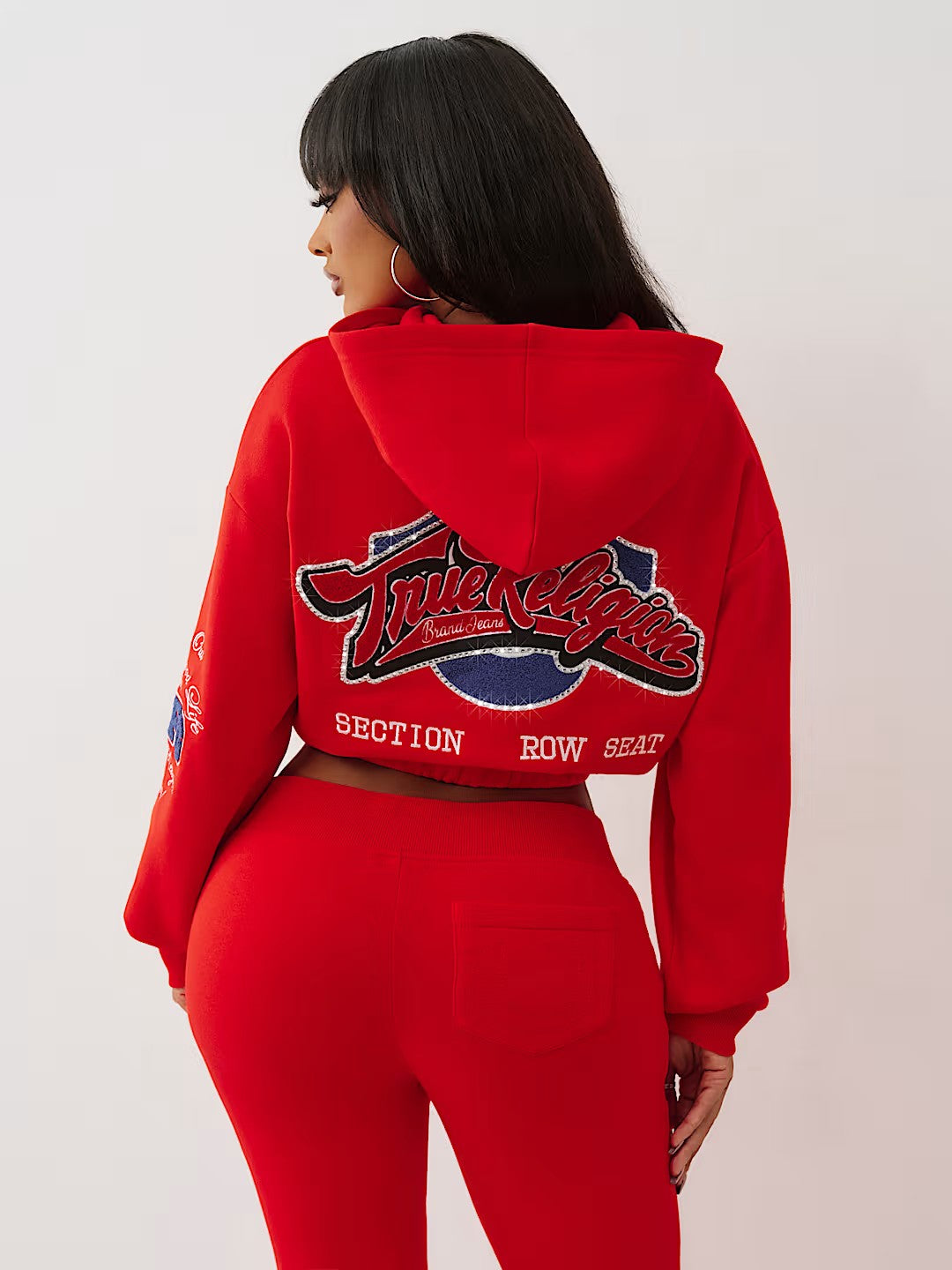 CRYSTAL PATCHED ZIP HOODIE