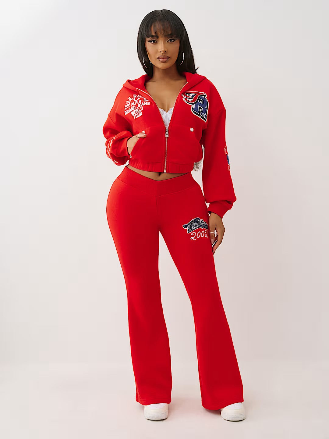 CRYSTAL PATCHED ZIP HOODIE