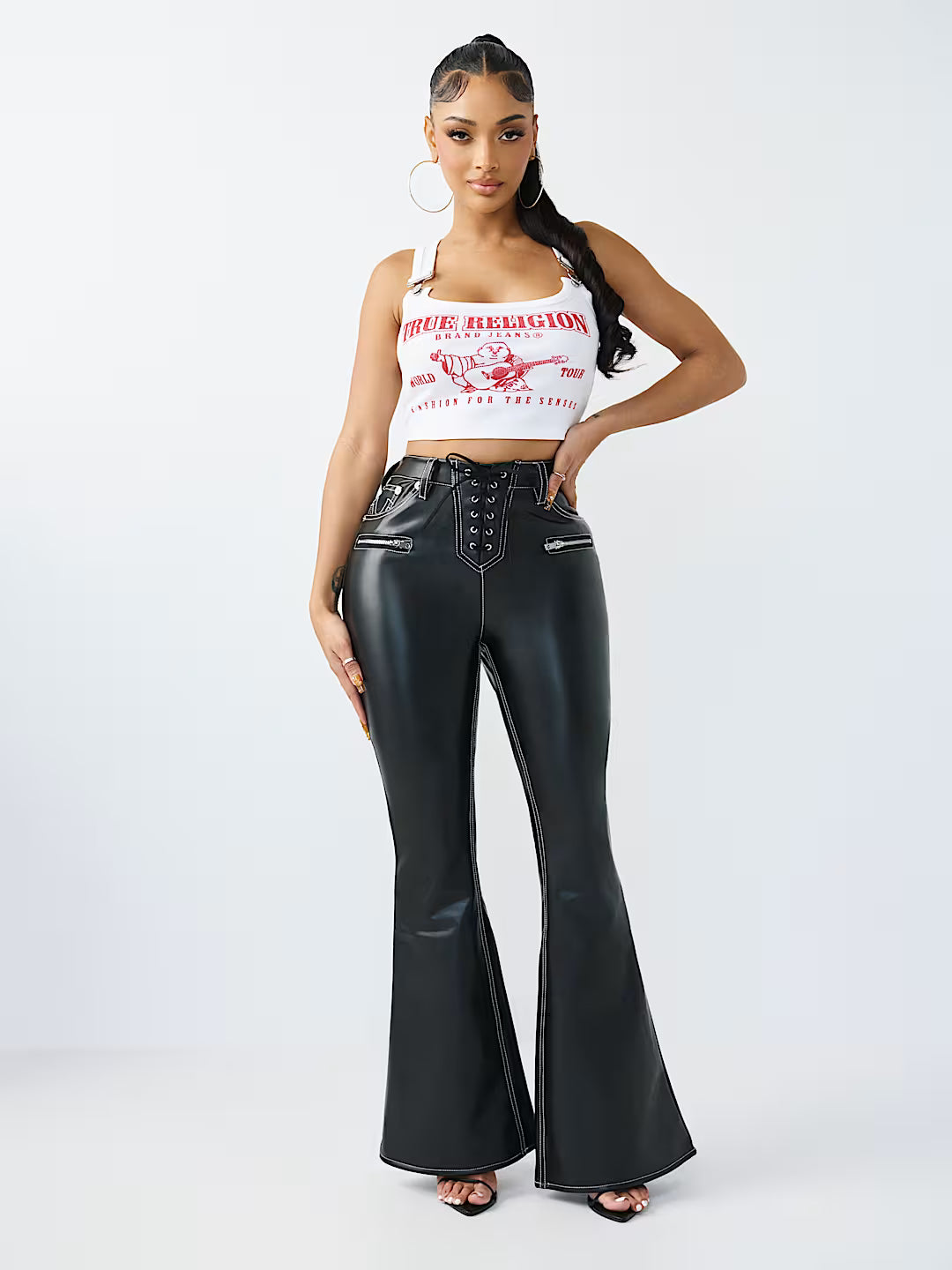 PU LACE UP CHARLIE HR FLARE