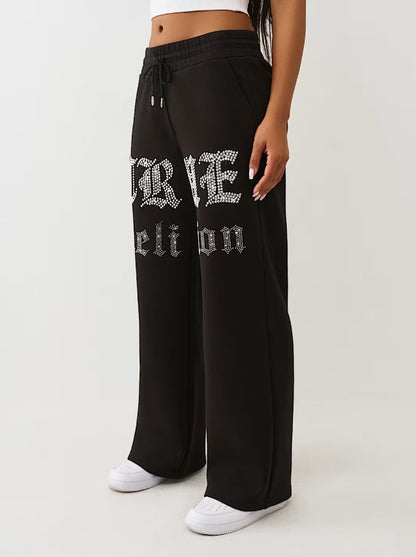 CRYSTAL WIDE LEG PANTS