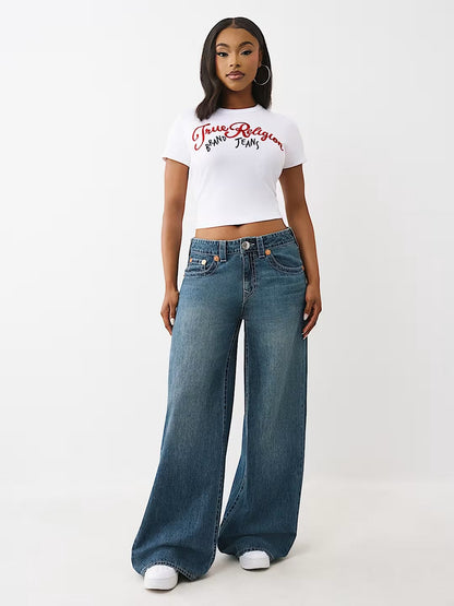 EMB BRANDED  SS BABY TEE