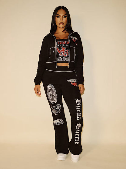 TRXBD SHRUNKEN ZIP HOODIE
