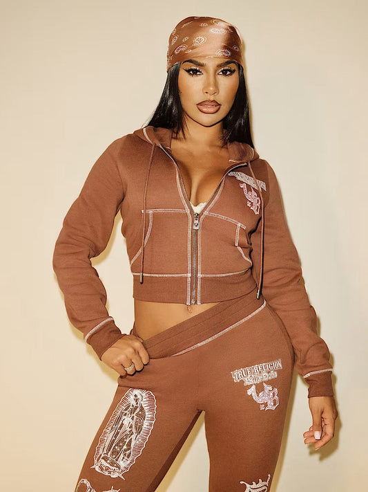 TRXBD SHRUNKEN ZIP HOODIE
