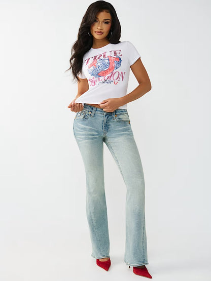 CRYSTAL CLASSIC CREW NECK TEE