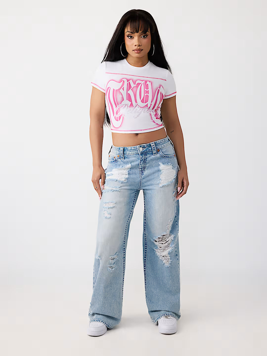 DISTRESSED BOBBI BAGGY BIG T