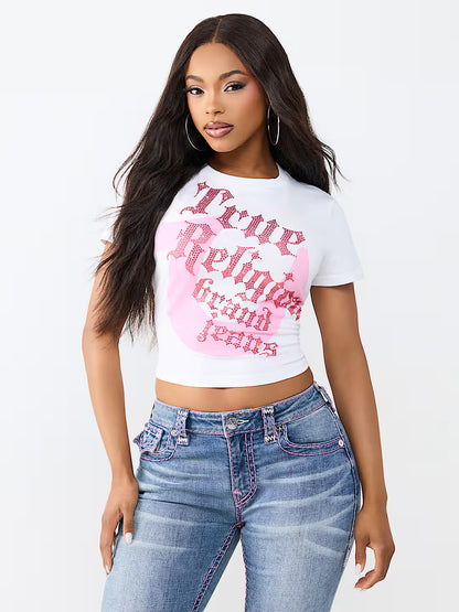 CRYSTAL HS  BABY TEE