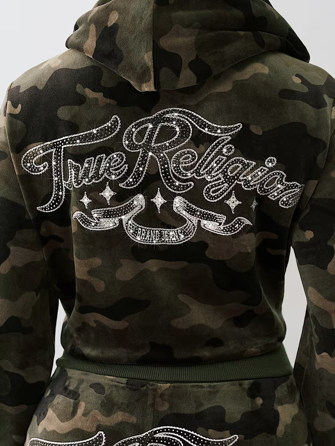 CAMO VELOUR SHRUNKEN HOODIE