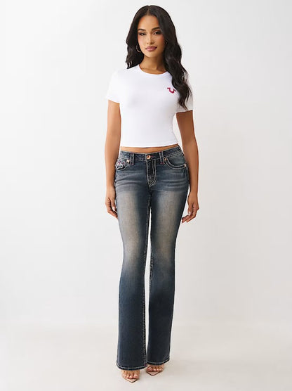 BECCA MR BOOTCUT BIG T FLAP