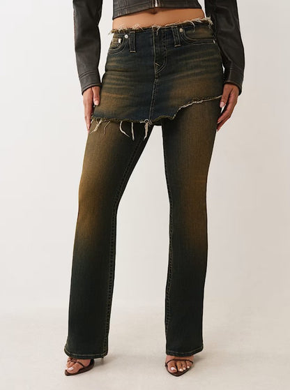 BECCA MR BOOTCUT SKIRT OVERLAY