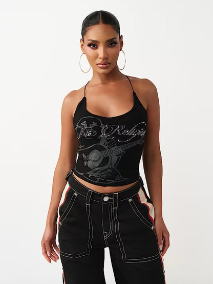 CRYSTAL RIB CAMI TOP
