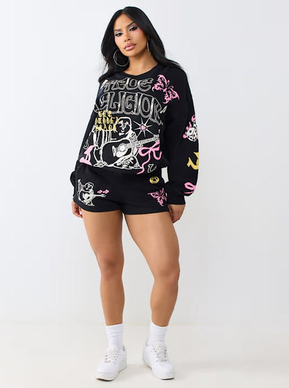 BRANDED MR LOUNGE FLEECE SHRT