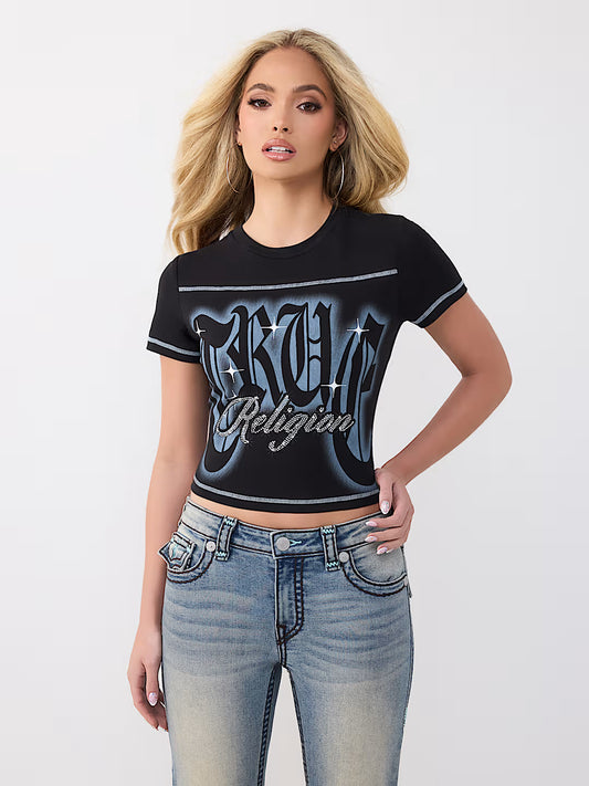 CRYSTAL LOGO BABY TEE