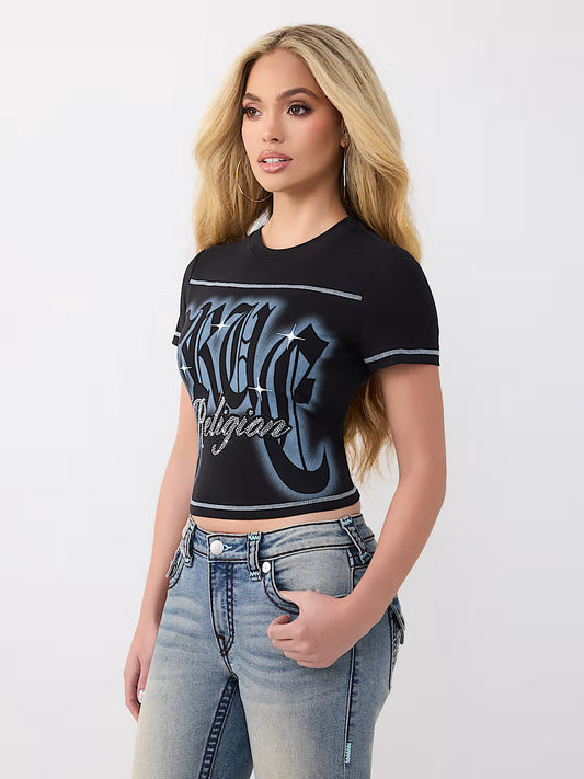 CRYSTAL LOGO BABY TEE