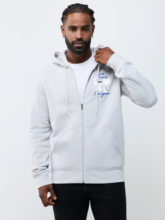 TR SCRIPT PUFF ZIP HOODIE