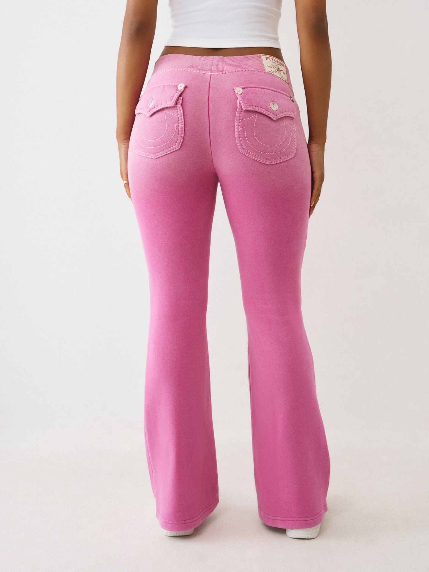 WASHED BIG T BOOTCUT SWEATPANT