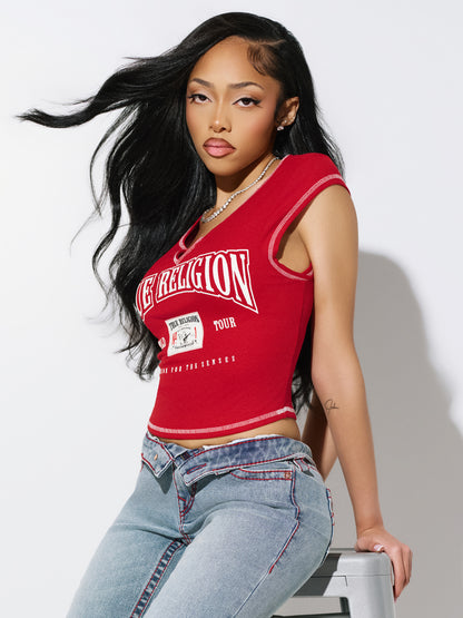 BUDDHA PATCH V NOTCH TEE