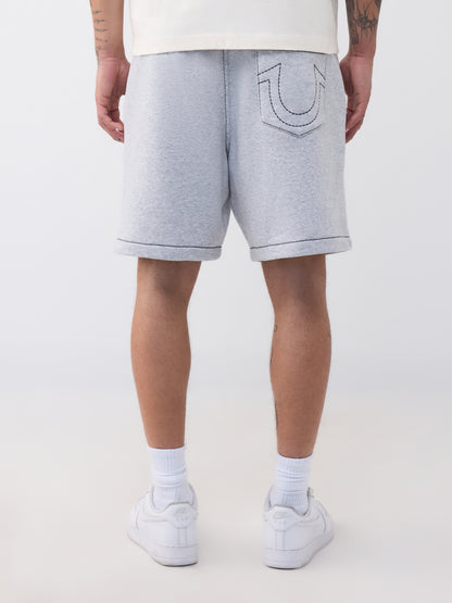 BUDDHA FACE BIG T FLEECE SHORT
