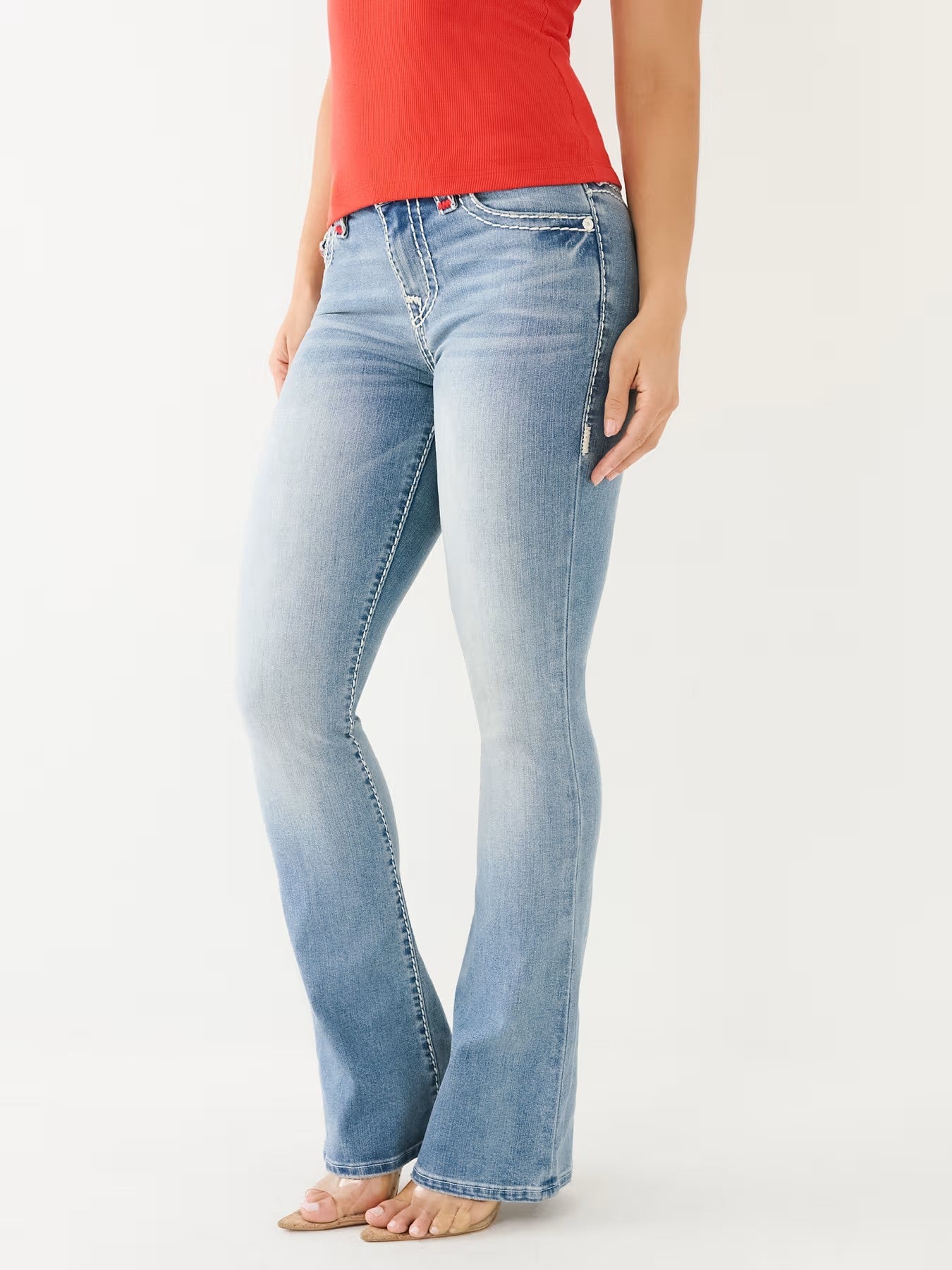 BECCA MID RISE BOOTCUT SUPER T