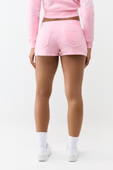 EMBROIDERED TIGER JOEY SHORTS
