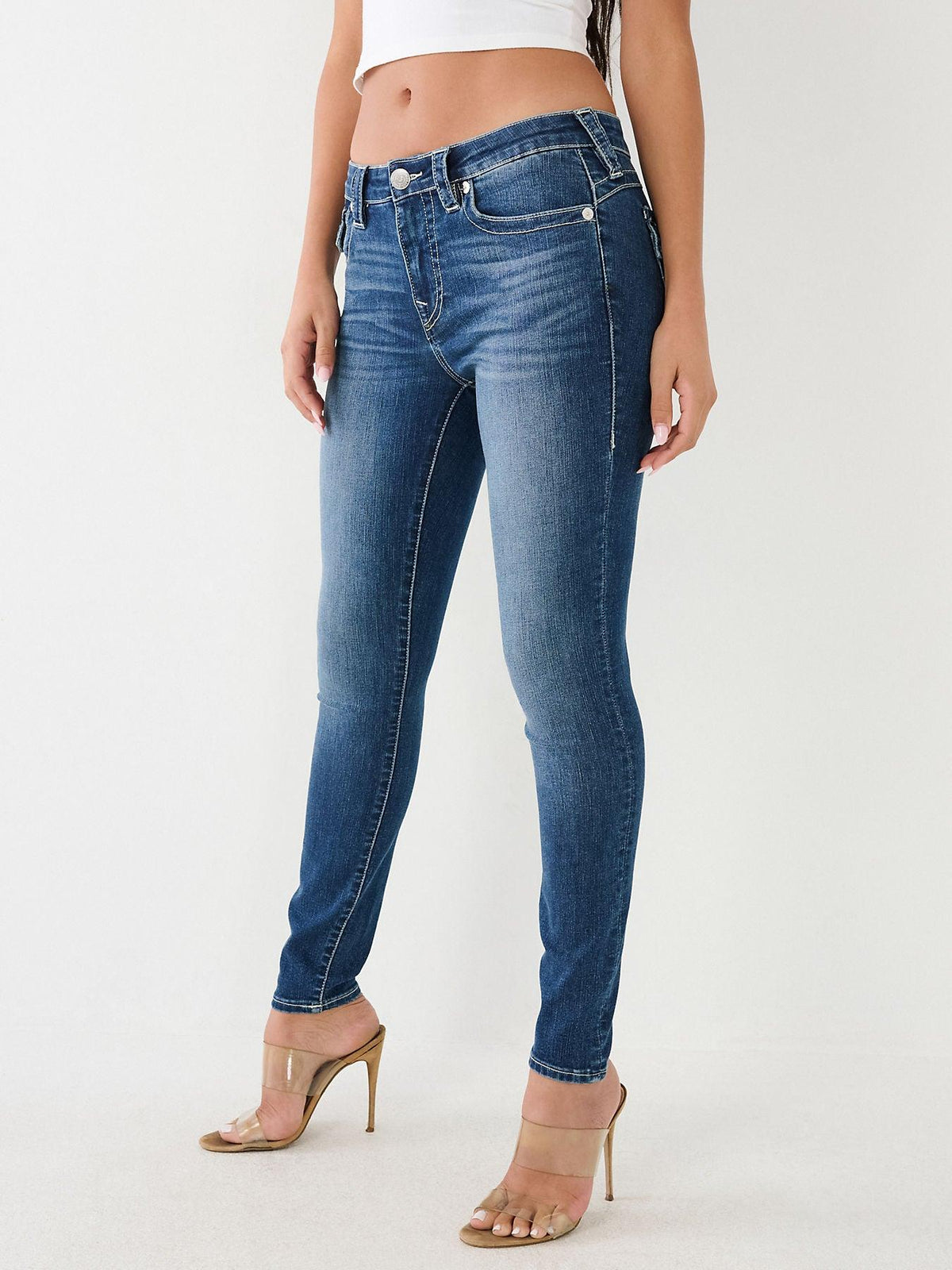 JENNIE MID RISE SKINNY FLAP