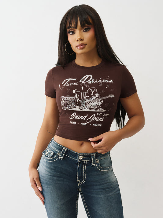 CRYSTAL BUDDHA SS BABY TEE