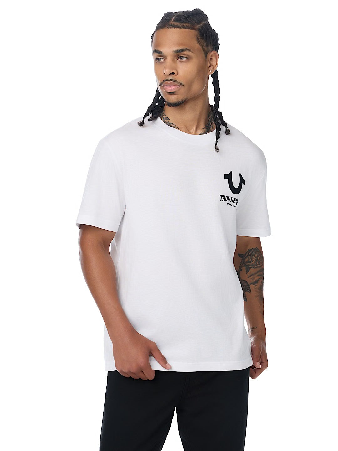 SS BUDDHA FACE FLOCK TEE
