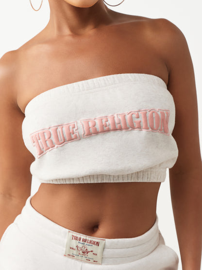 PUFF PRINT  FLEECE BANDEAU TOP
