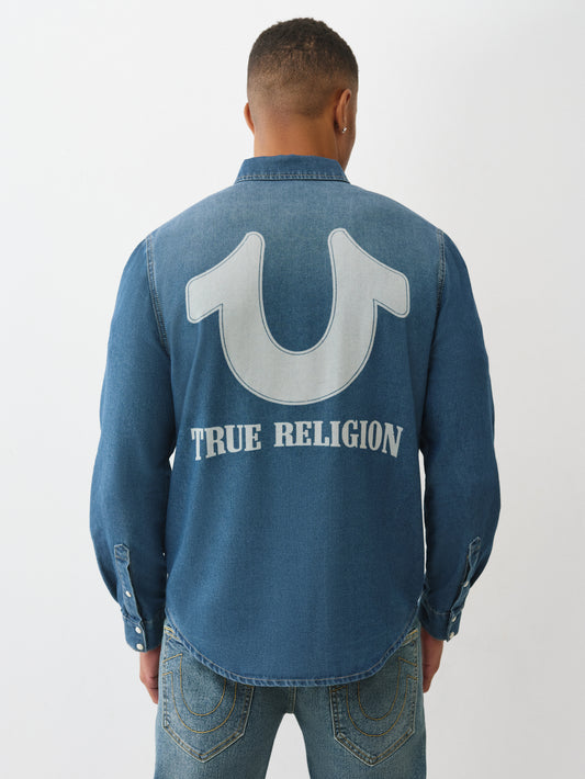 CHAMBRAY HS LOGO LS