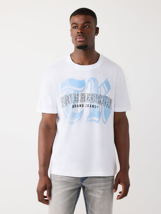 SS TR CRYSTAL LOGO TEE